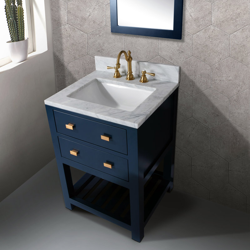 Ensemble de meuble-lavabo simple 24 po Doucette, Miroir inclus