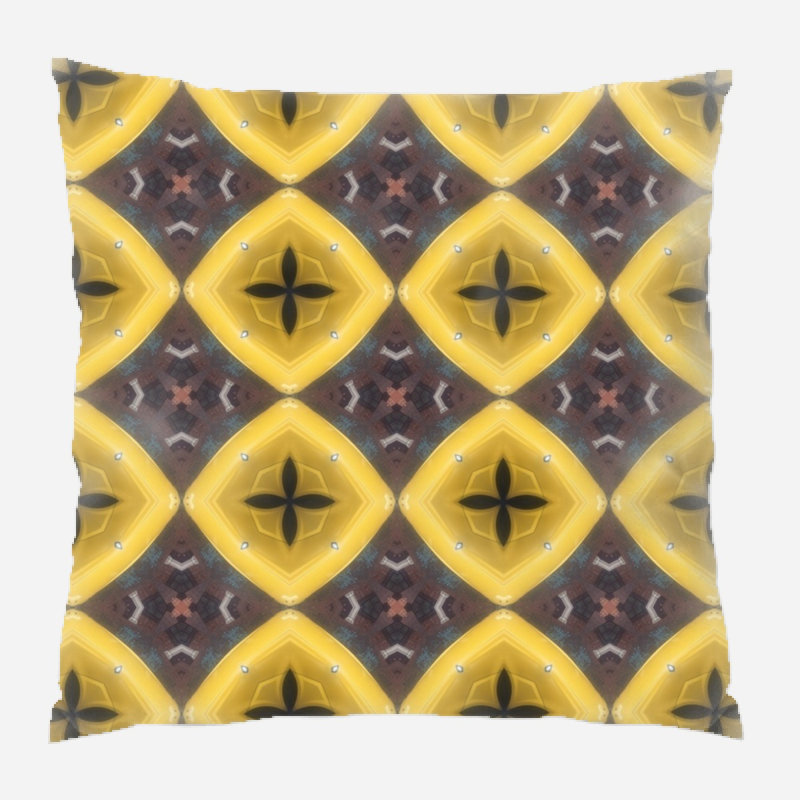 Geometric Microsuede Reversible Throw Pillow