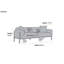 Aiona 201Cm Round Arm Standard Sofa-1684619029