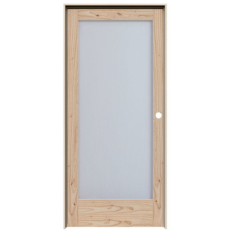 Porte intérieure pré-montée en cèdre blanc MODA 1-Lite, Côté gauche, 30 po x 80 po