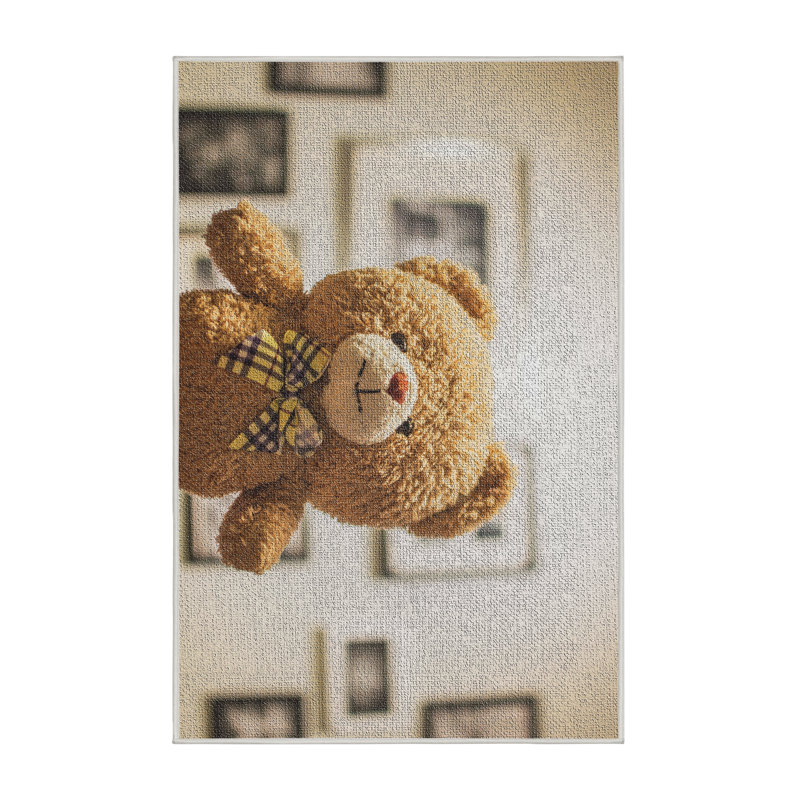 Tapis brun Teddy Bear 3, Rectangle 5 pi x 7 pi