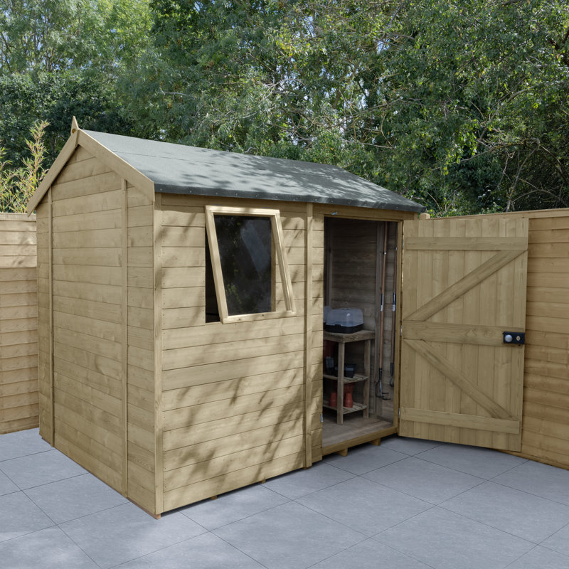 Timberdale 8 x 6 Reverse Apex Shed, No