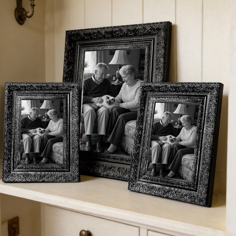 Cadre photo 3 pièces 11 "x 14" noir, 11" W x 14" H, 3, Noir