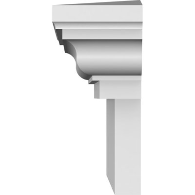 Endurathane Traditional Crosshead, 42" Bottom Width x 48 1/4" Top Width x 9"H x 1"P, Factory Primed