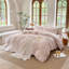 Ensemble de housse de couette rayé 100% coton délavé DONEUS-113054922-120141892