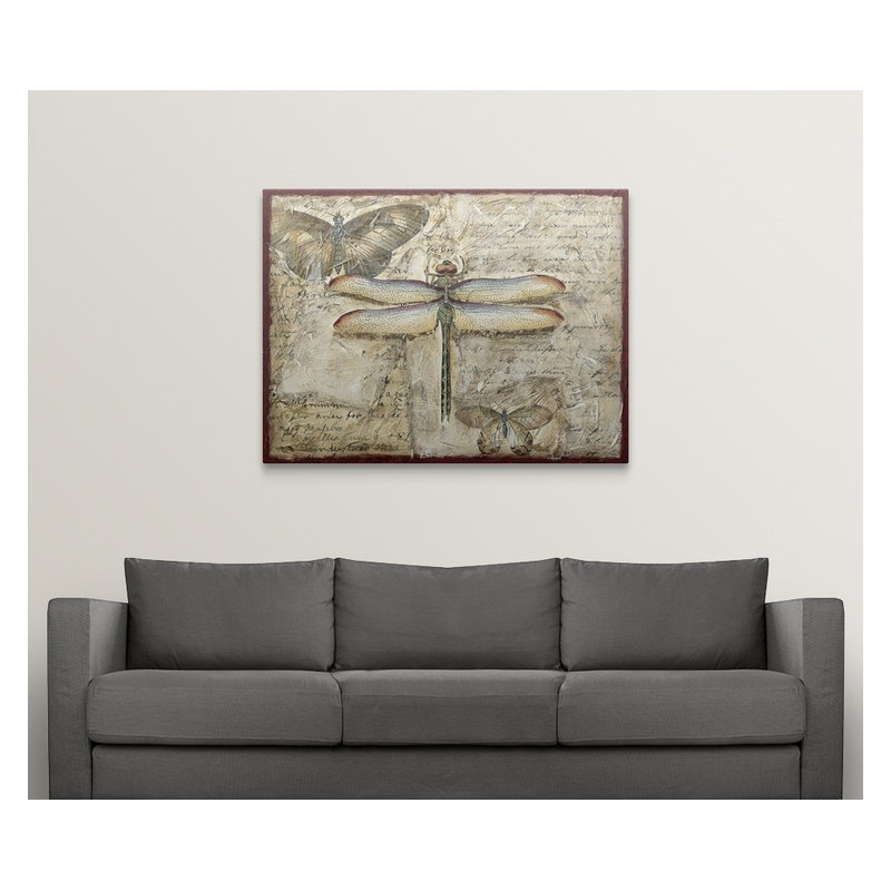 « ii » chariklia zarris, impression Poetic Dragonfly, H 27 po x l 36 po x P 1,5 po, Toile