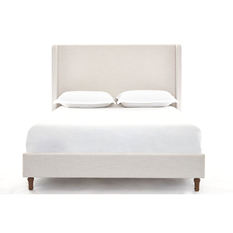 Grand lit tapissier Harper, Grand lit, Toile ivoire