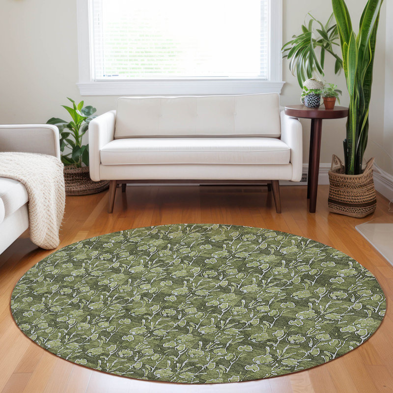 Tapis intérieur / extérieur Emeth, Rond 8 pi