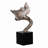 Couple Crested Tit On Branch Lifelike Bird Resin Home Tabletop Decor