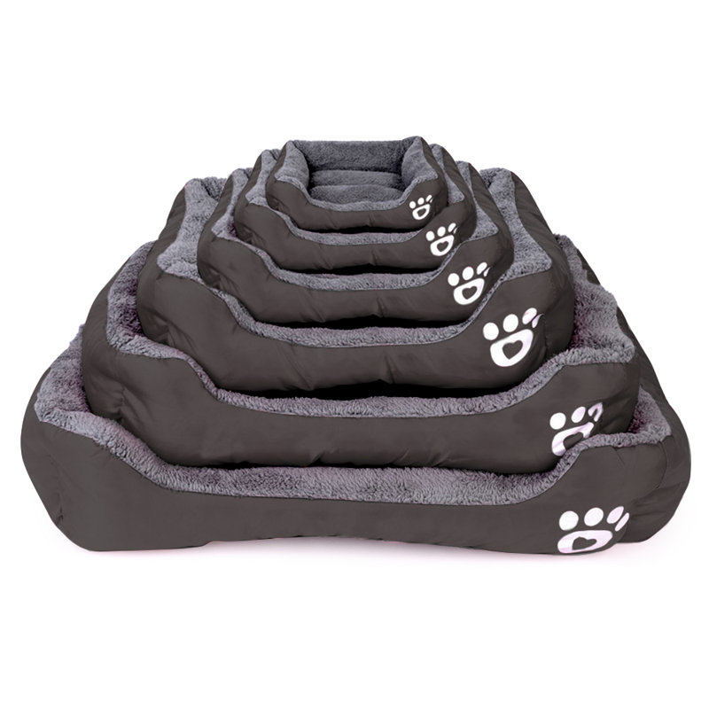 Lit pour chien Goncalves, Café / gris, Petit (l 22,8 po x P 17,7 po x H 3 po)