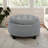 25" Round Storage Ottoman Coffee Table with Reversible Lid-995441284