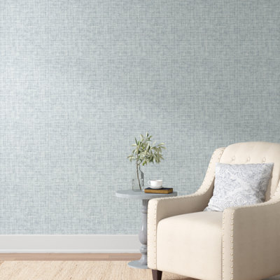 Amara Linen 33' L x 20.5" W Printed Wallpaper Roll