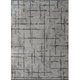 Rapture Beige Gray Geometric Luxury Area Rug
