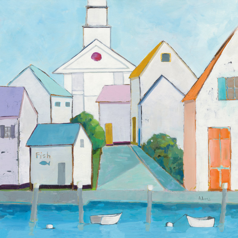 " Harbour Town III " by Phyllis Adams Painting Print, 30" H x 30" W