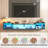 Floating & Floor Tv Stand With Built-in Outlets, Led Lights & Cable Management - 55"/71" Modern Media Console-2007475311-2007475309