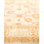 Tapis ivoire / orange noué à la main de conception unique 6 pi 2 po x 8 pi 10 po Keller