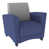 Grain lisse bleu marine / gris clair