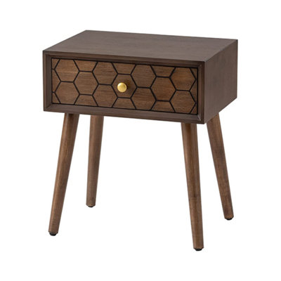 Table de chevet en bois massif Ezabelle