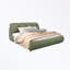 Lit plateforme de luxe avec dossier surdimensionné rembourré, lit plateforme tapissier, lit unique-2032811090-2032811093