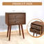Table de chevet 2 tiroirs Basharat-1735309613