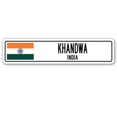 Panneau de signalisation en aluminium Khandwa, Inde