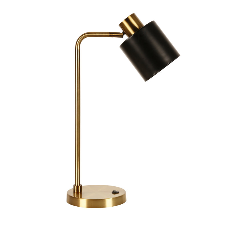 Khambrel Metal Desk Lamp, Brass