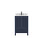 Meuble-lavabo simple 24 po avec plateau en quartz blanc Rooh-101808846-101808848