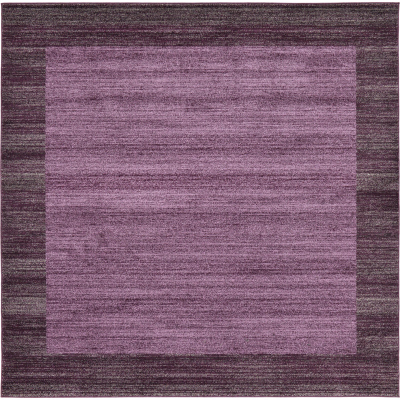 Tapis violet Hermina, Carré 7 pi 10 po x 7 pi 10 po