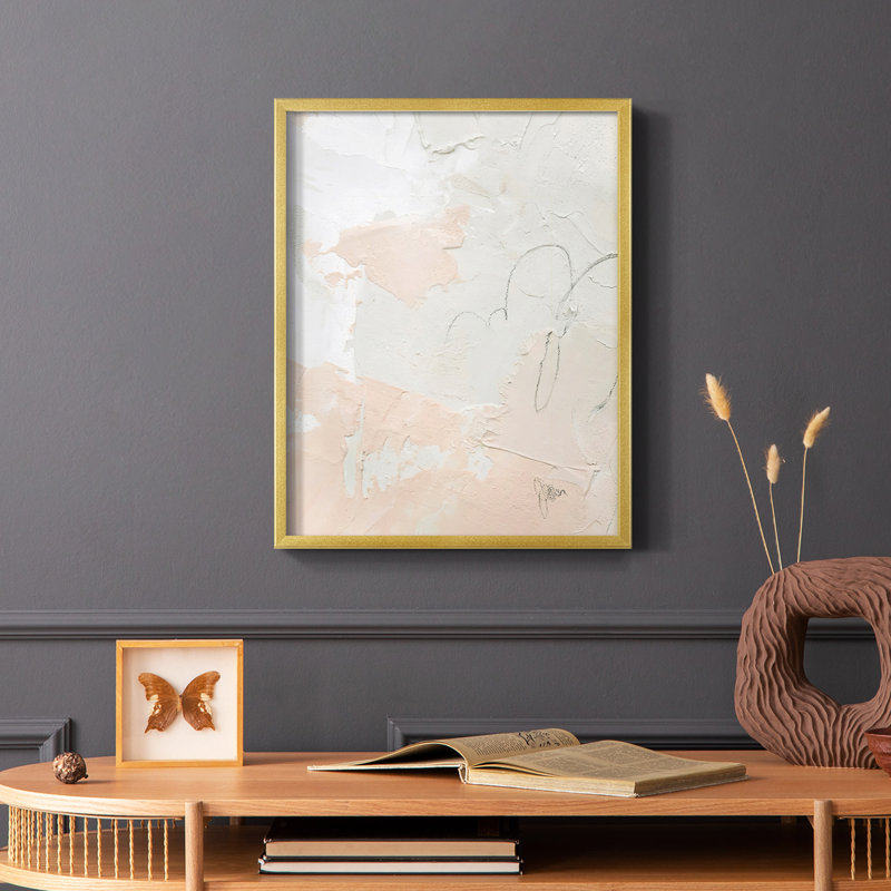 Reproduction encadrée de twitt I - bois massif, Cadre doré simple, H 14 po x l 11 po