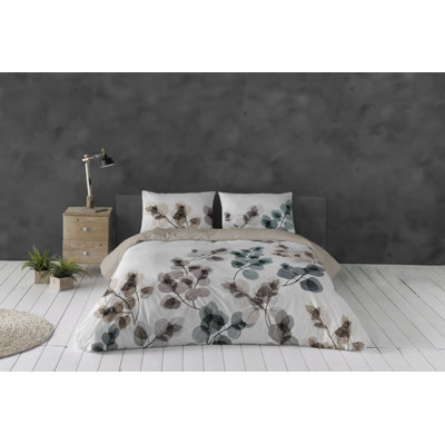 Ona Queen 3pcs Cotton Duvet Cover Set (90"Wx92"L)