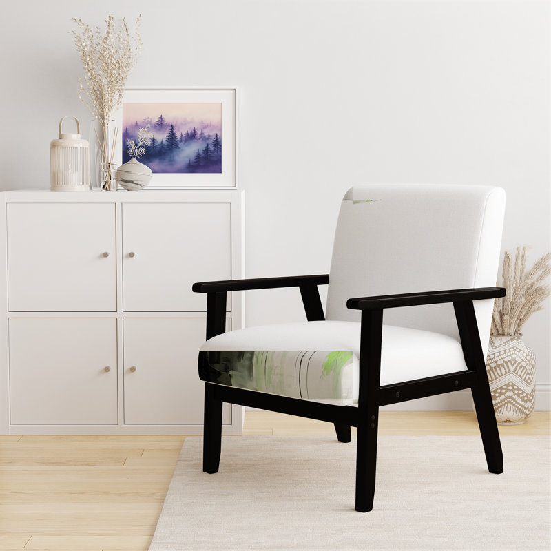 Chaise d'appoint Forest - fauteuil Misty, Black Square Arms