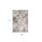 4' X 6' Gray and Beige Abstract Distressed Area Rug