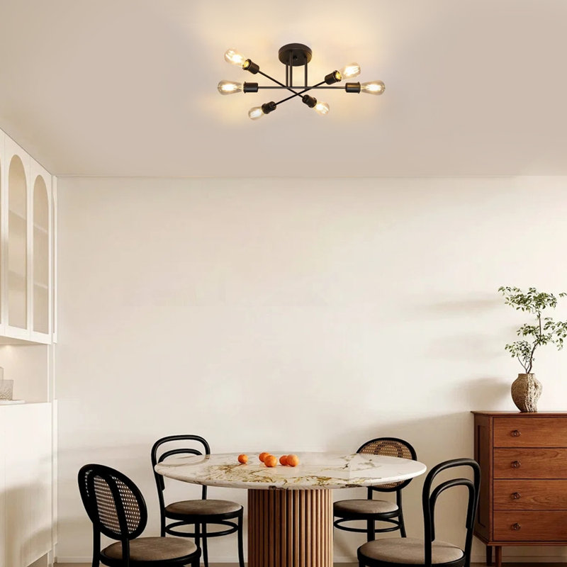 Julienne 6 - Light Sputnik Pendant Lamp, Black