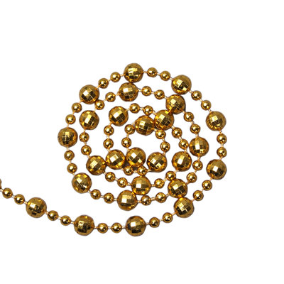 Christmas Party Wedding Decoration DIY Jewelry Accessories Electroplated Beads Plastic Bead Chain 15m
