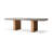 Gray Rectangular Solid Wood Dining Table-595639371