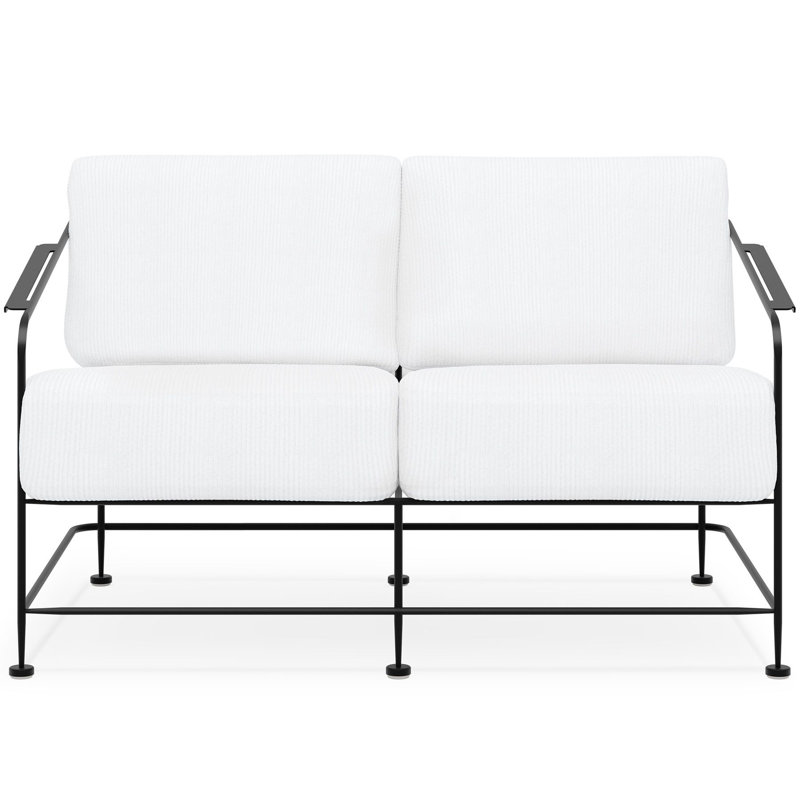 Reed Outdoor 2 - Seat Loveseat, Matte White
