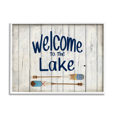 Welcome to Lake Greeting Boat Oars Lakehouse
