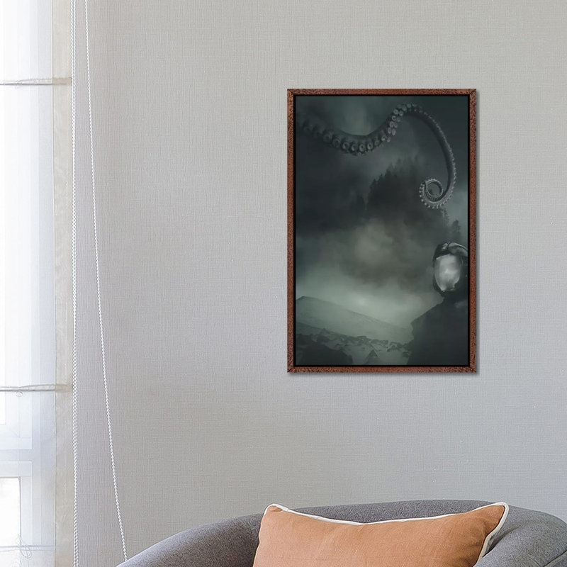 Something Wicked by Rob Hakemo - Print on Canvas, 66.04 cm H x 45.72 cm W, Classic Brown Wood Framed