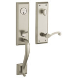 Stonegate Handleset with Deadbolt and Door Lever and Rosette