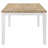 Prager Brown And White Rectangular Dining Table