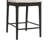 Tobias Coastal Modern Wood Counter Height Kitchen Bar Stool In Black Finish With White Boucle Fabric Upholstered Seat - Set Of 4-1583347407-1583347406-1583347393