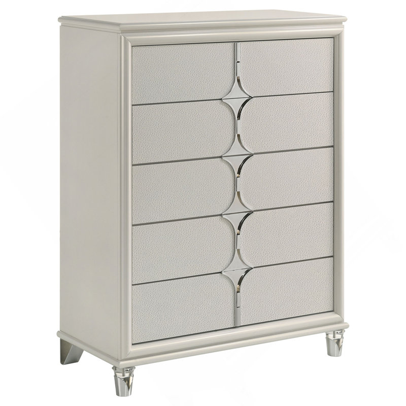 Commode de chambre à 5 tiroirs Gwendolyn