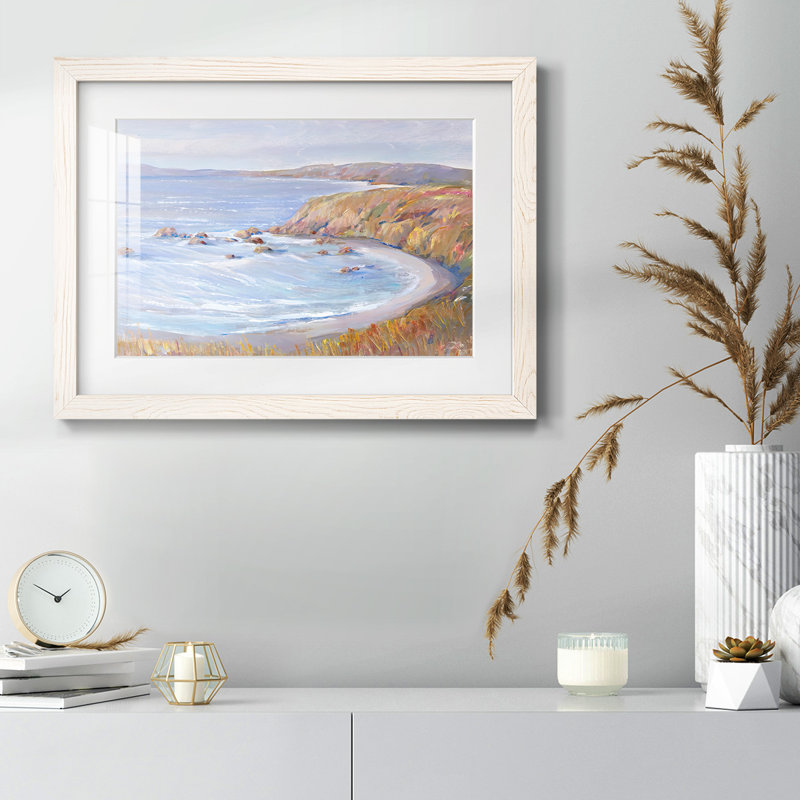 " Along The Coast II ", White, 18" H x 26" W x 1.5" D