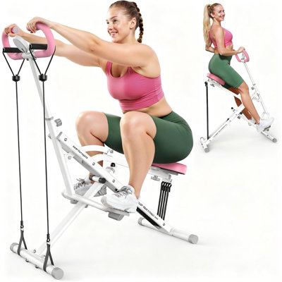 FED Fitness Sportsroyals Series DQ1 Foldable Squat Machine, Adjustable Resistance for Glutes and Thighs at Home