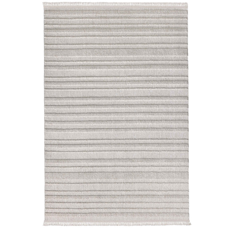 Resser Striped Machine Made Indoor / Outdoor Area Rug, Rectangle 3'3" x 4'11"
