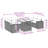Vidaxl Garden Sofa Set Grey, Dark Grey