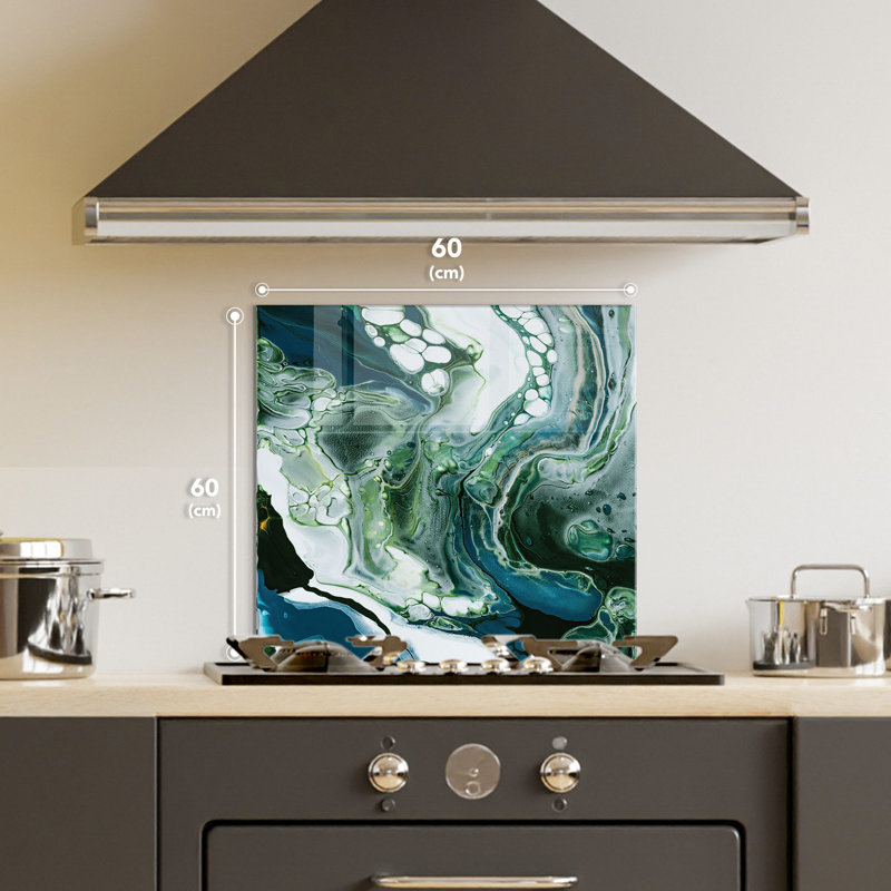 No Frame Painting on Glass, 60 H x 60 W cm