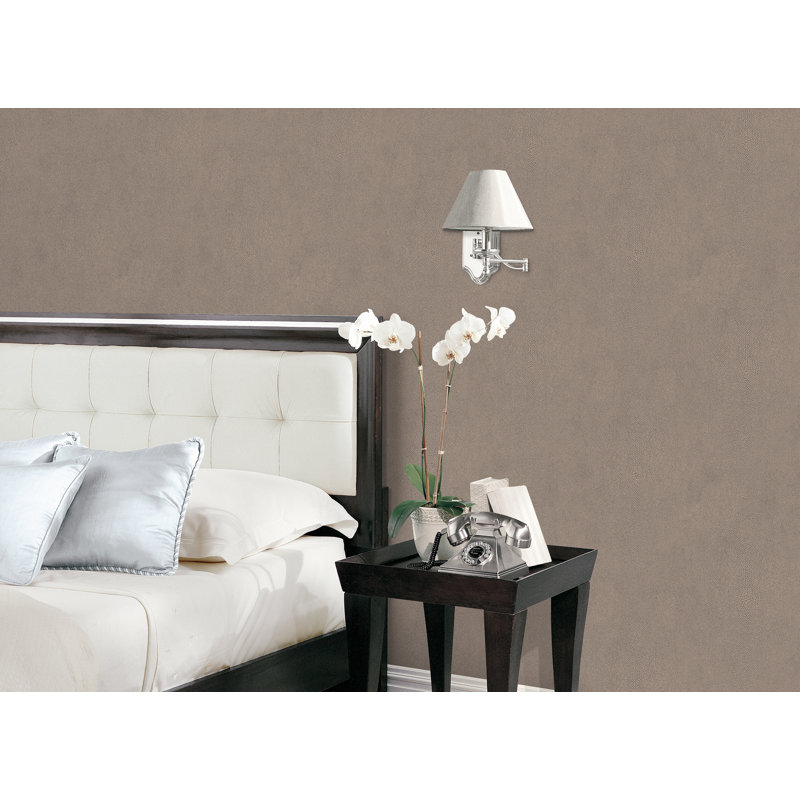 10m x 53cm Matte Wallpaper Roll, Brown