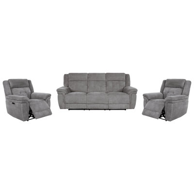 Power Reclining Sofa And Two Recliners
