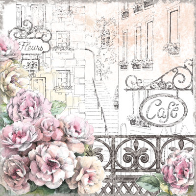 Paris Roses I by Beth Grove - Wrapped Canvas Print